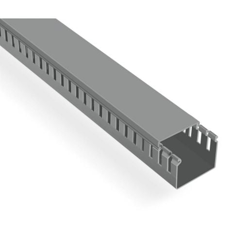 MUTLUSAN 60X40 KABLO KANALI (DELİKLİ) (GRİ) (48 METRE)