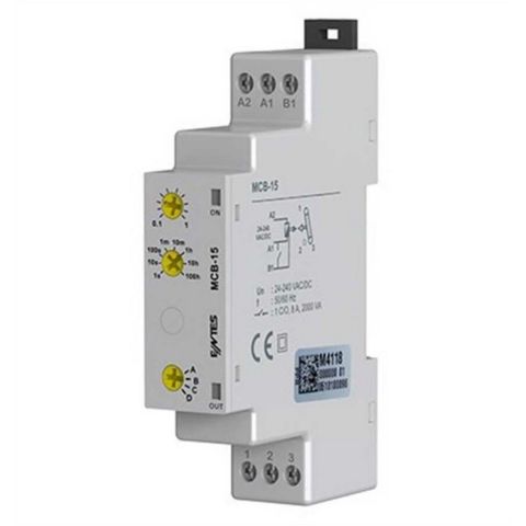 ENTES MCB-15 DIN1 24-240VAC/DC T/İ/A ÇOK FONKSİYONLU ZAMAN RÖLESİ