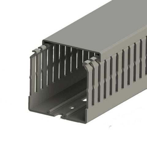 MUTLUSAN 60X60 KABLO KANALI (DELİKLİ) (GRİ) (32 METRE)