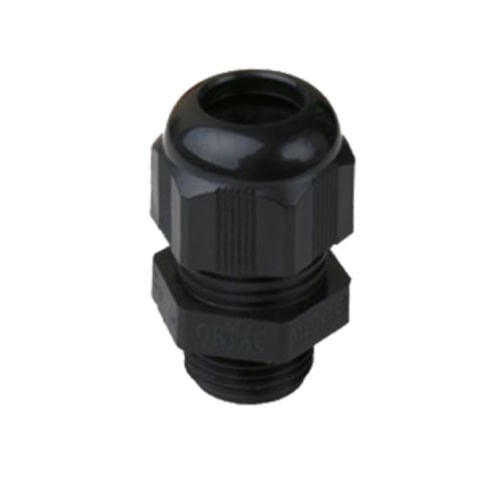 ORTAÇ ETANJ TİP KABLO RAKORU (SOMUNLU,SİYAH) PG13.5 OR0553