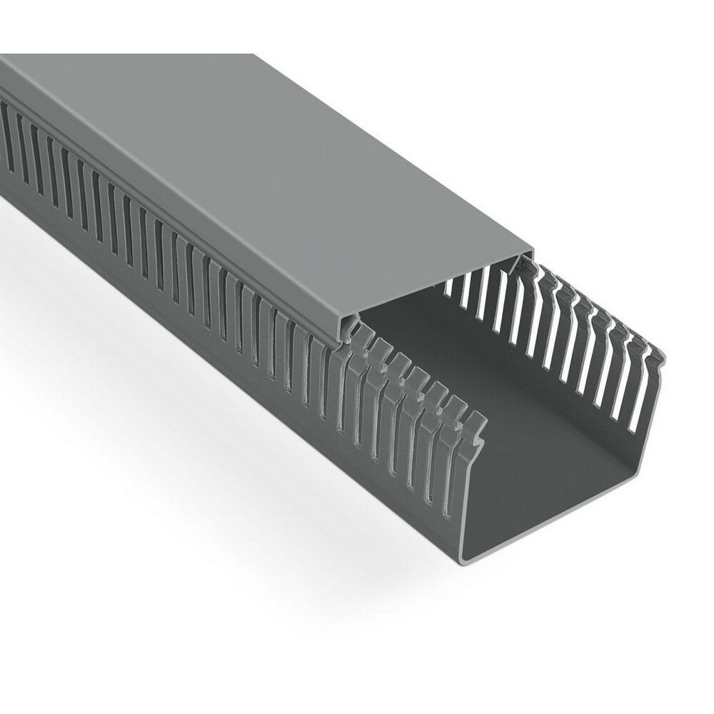 MUTLUSAN 80X60 KABLO KANALI (DELİKLİ) (GRİ) (24 METRE)