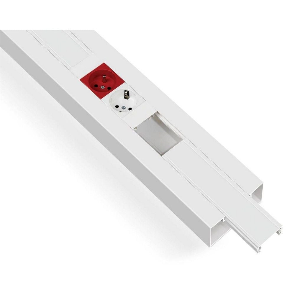 MUTLUSAN 100X50 KABLO KANALI (İÇTEN KAPAKLI) (20 METRE)