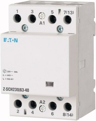 EATON 248856 Z-SCH230-63-40 RAY TİPİ KONTAKTÖR 63A 230V,- F KONTAKTÖR