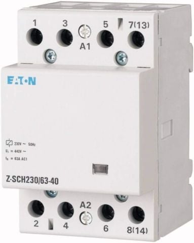 EATON 248856 Z-SCH230-63-40 RAY TİPİ KONTAKTÖR 63A 230V,- F KONTAKTÖR