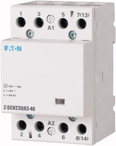 EATON 248856 Z-SCH230-63-40 RAY TİPİ KONTAKTÖR 63A 230V,- F KONTAKTÖR