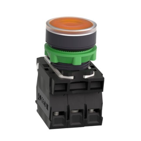 SCHNEIDER IŞIKLI YAYLI BUTON SARI 22 MM 24V AC-DC LEDLİ 3389110904185