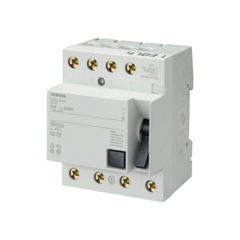 SIEMENS 5SM3348-0 KAÇAK AKIM KORUMA RÖLESİ 100A 400V 30MA TRİFAZE 3FAZ+NÖTR BAĞLANTILI 70MM