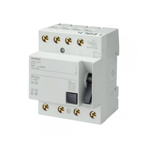 SIEMENS 5SM3648-0 KAÇAK AKIM KORUMA RÖLESİ 100A 400V 300MA TRİFAZE 3FAZ+NÖTR 70MM