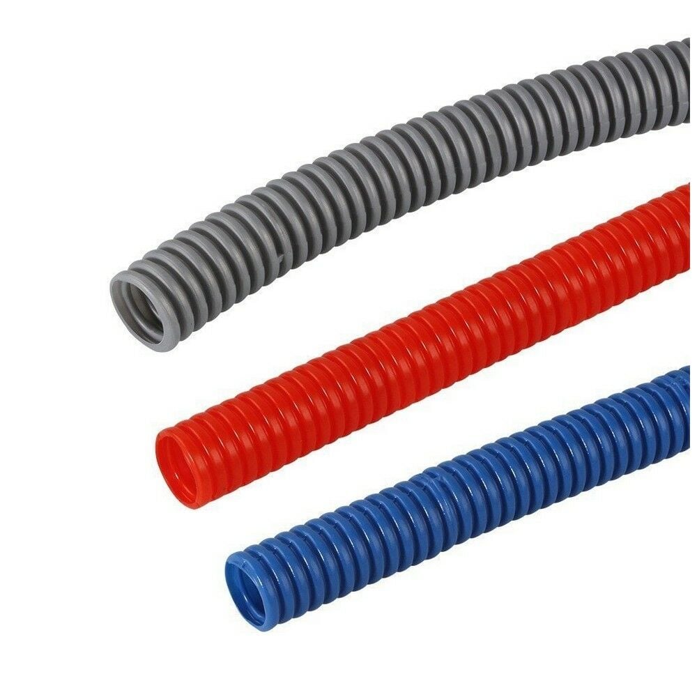 MUTLUSAN Ø18 PLASTİK SPİRAL BORU (GRİ) (100 METRE)