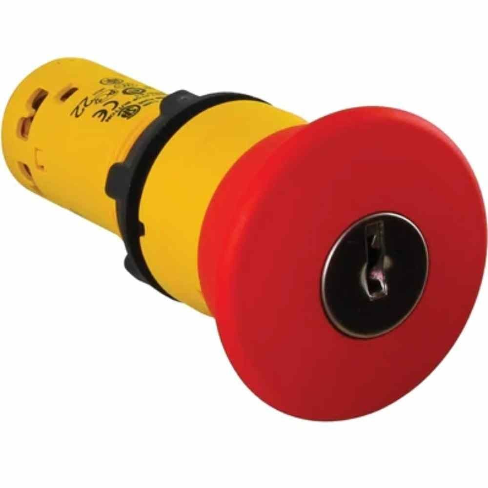 SCHNEIDER ACİL DURDURMA Ø 22 - KIRMIZI MANTAR Ø 40MM - ANAHTARLA BIRAKILAN - 1 NA + 1 NK  XB7NS9445