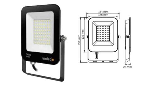 İNOLED 30W EGRA LED PROJEKTÖR(B-6500K)