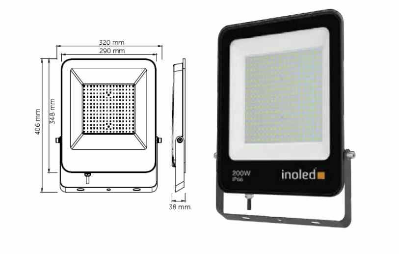 İNOLED 200W EGRA LED PROJEKTÖR(B-6500K)