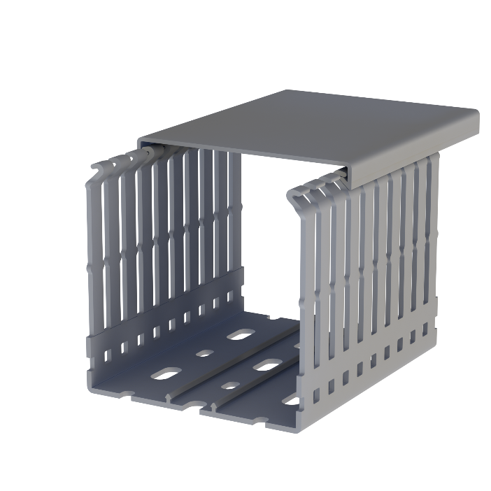 KLEMSAN KKD 8080 80X80 KABLO KANALI (GRI) 5558080 (20 ADET)