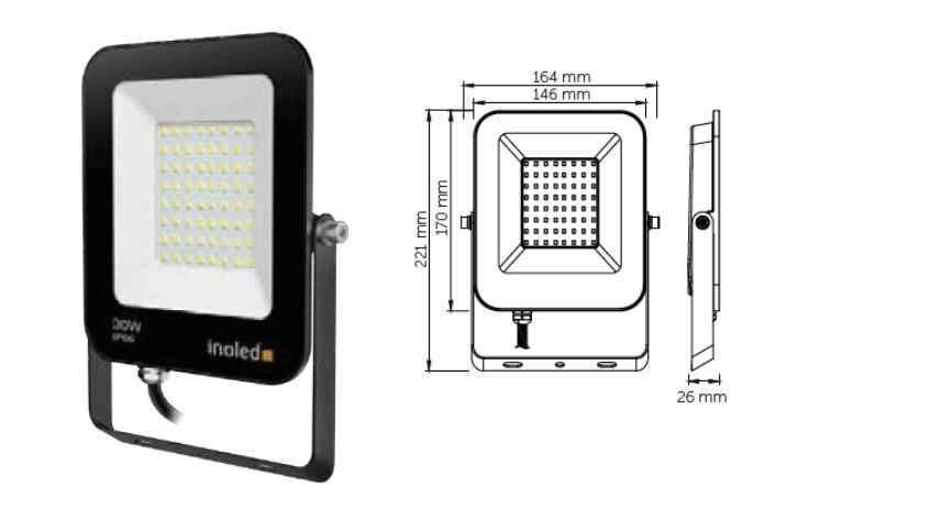 İNOLED 20W EGRA LED PROJEKTÖR(YEŞİL)