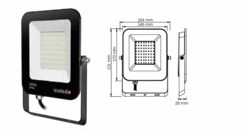 İNOLED 20W EGRA LED PROJEKTÖR(YEŞİL)