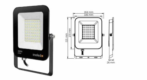 İNOLED 20W EGRA LED PROJEKTÖR(YEŞİL)