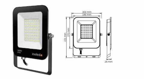 İNOLED 20W EGRA LED PROJEKTÖR(YEŞİL)
