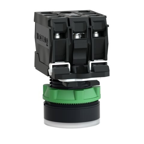 SCHNEIDER BEYAZ SIVA ALTI EKSİKSİZ IŞIKLI BUTON ÇAP 22 YAYLI DÖNÜŞ 1NA+1NK 220...240V 3389110904024