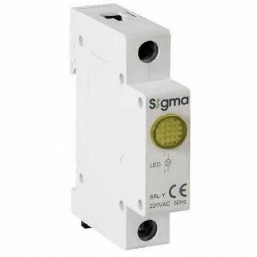 SİGMA SSL-Y220A SARI LEDLİ SİNYAL LAMBASI 220V AC