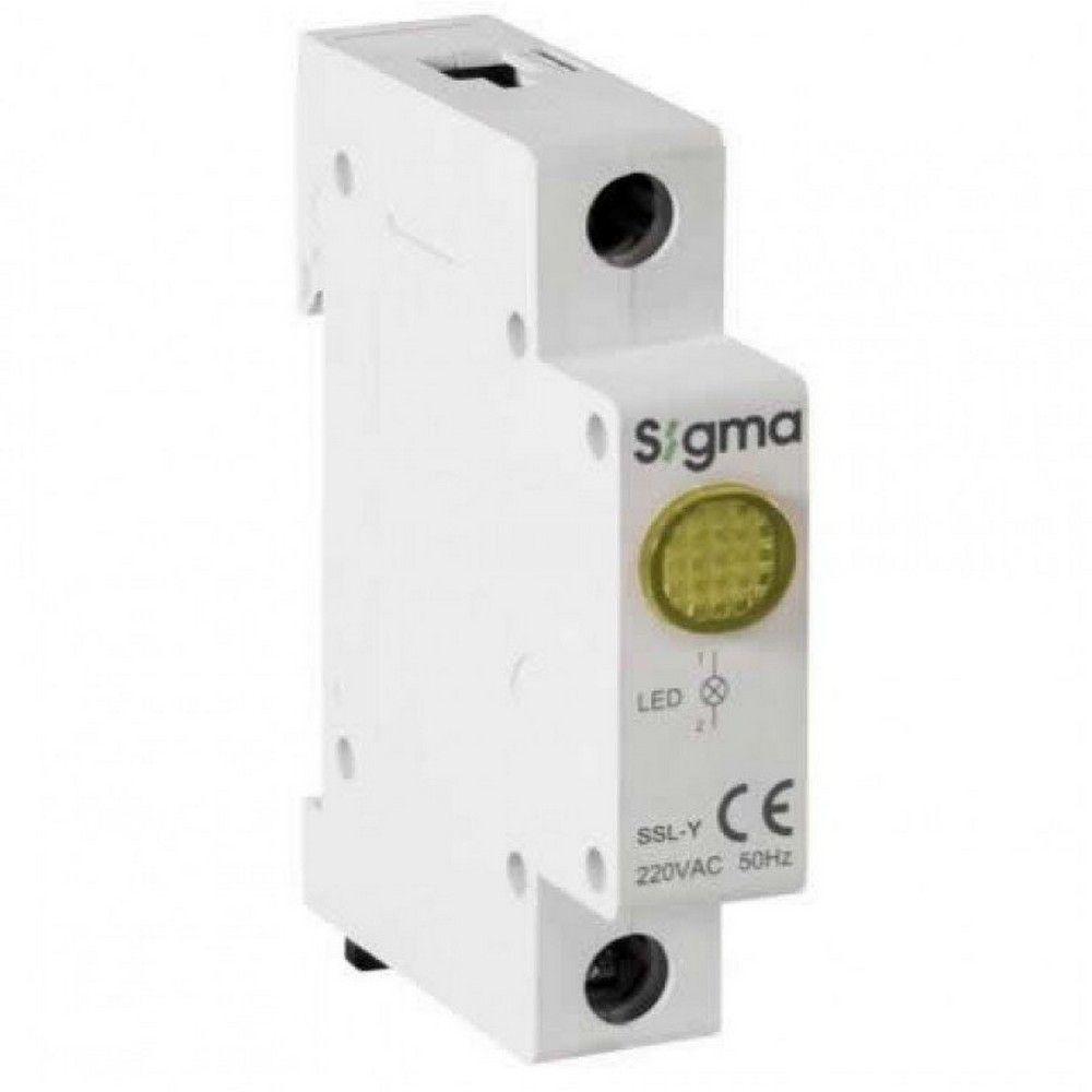 SİGMA SSL-Y220A SARI LEDLİ SİNYAL LAMBASI 220V AC