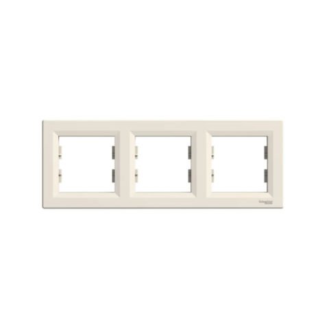 SCHNEIDER ÜÇLÜ ÇERÇEVE YATAY ASFORA KREM-SCH-ETK EPH5800323