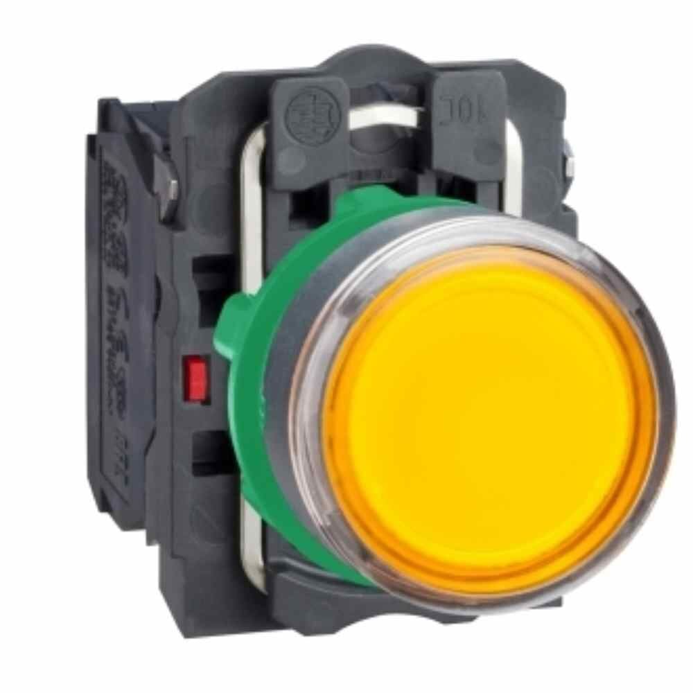 SCHNEIDER 22 MM IŞIKLI YAYLI BUTON SARI 250V BESLEMELİ AMPULSÜZ 3389110904239