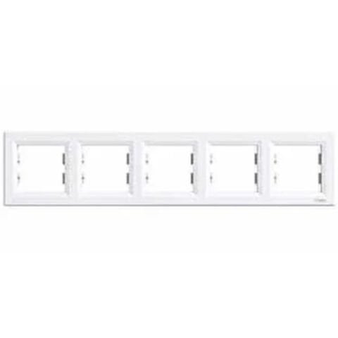 SCHNEIDER BEŞLİ ÇERÇEVE YATAY ASFORA BEYAZ-SCH-ETK EPH5800521