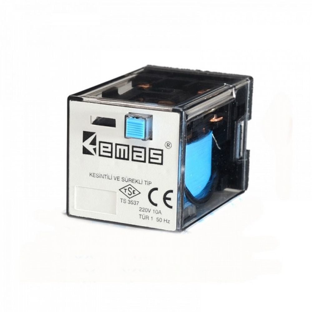 EMAS RE1P08AC012 RÖLE 2 KONTAK 8 PİN 12 V AC
