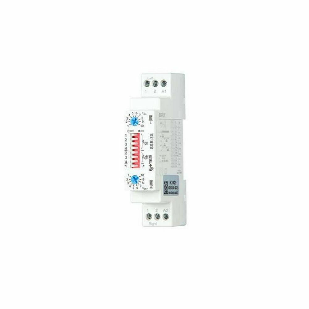 ENTES SSR-2X 220VAC DIN1 MOD SEÇİMLİ ELEKTRONİK SAĞ SOL ZAMAN RÖLESİ
