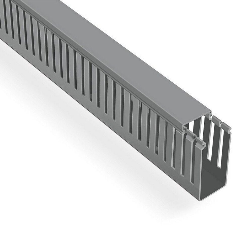 MUTLUSAN 40X80 KABLO KANALI (DELİKLİ) (GRİ) (40 METRE) (PROMEX)