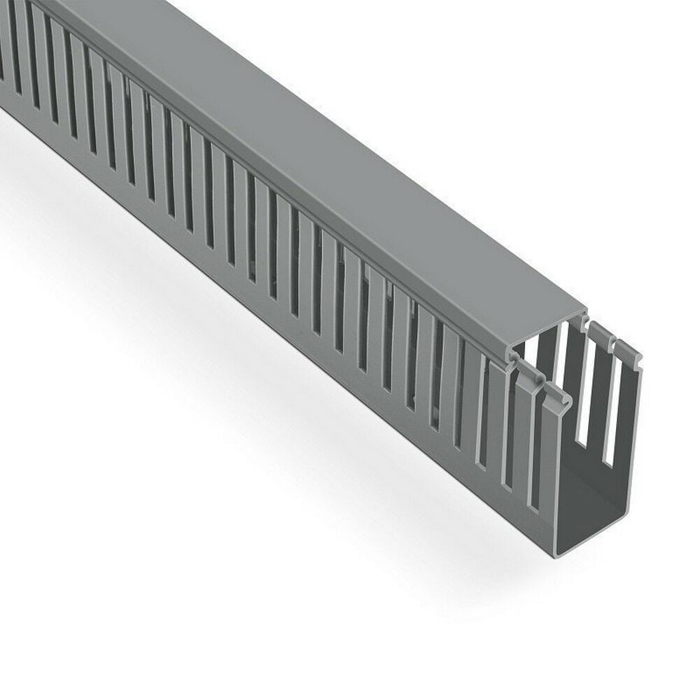 MUTLUSAN 40X80 KABLO KANALI (DELİKLİ) (GRİ) (40 METRE) (PROMEX)