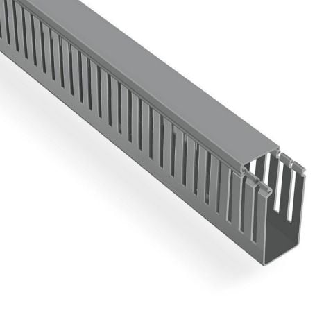 MUTLUSAN 40X80 KABLO KANALI (DELİKLİ) (GRİ) (40 METRE) (PROMEX)