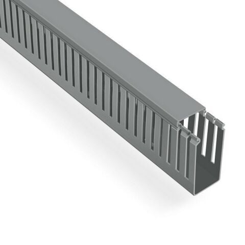 MUTLUSAN 40X80 KABLO KANALI (DELİKLİ) (GRİ) (40 METRE) (PROMEX)