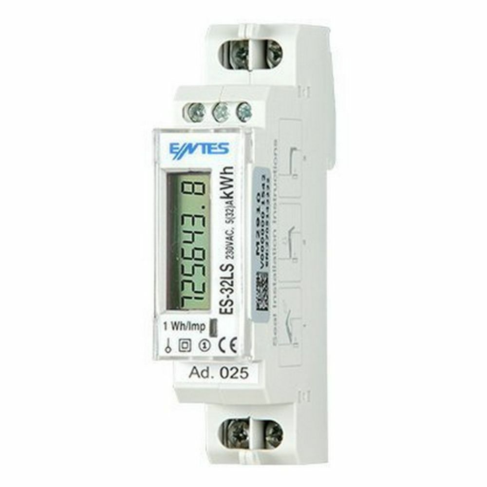 ENTES ES-32LS DIN1 230V T-İ LCD RS-485'Lİ AKTİF ENERJİ ÖLÇER