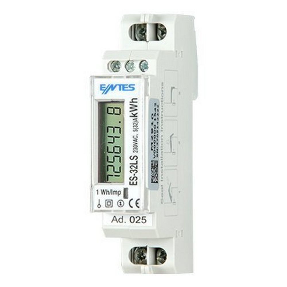 ENTES ES-32LS DIN1 230V T-İ LCD RS-485'Lİ AKTİF ENERJİ ÖLÇER