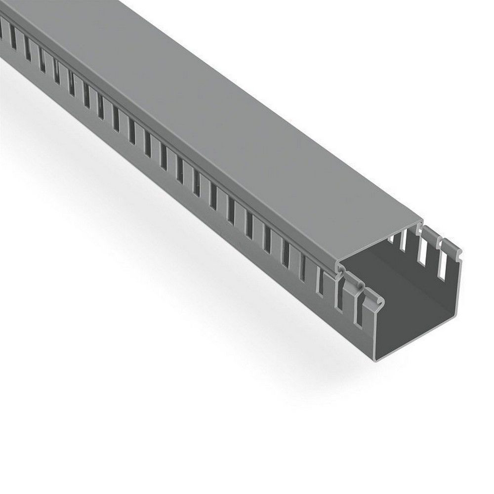MUTLUSAN 60X40 KABLO KANALI (DELİKLİ) (GRİ) (50 METRE)(PROMEX)
