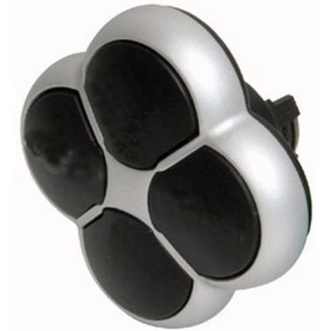 EATON 279411 BUTON AKSESUARI: DÖRTLÜ BUTON KAFASI, YAYLI, SİYAH
