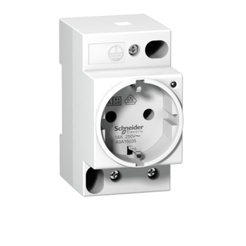 SCHNEIDER A9A15035 DIN RAY TİPİ MODÜLER IŞIKLI PRİZ 3606480097799