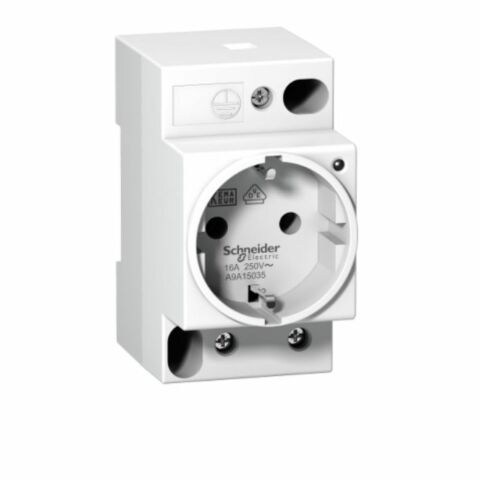 SCHNEIDER A9A15035 DIN RAY TİPİ MODÜLER IŞIKLI PRİZ 3606480097799