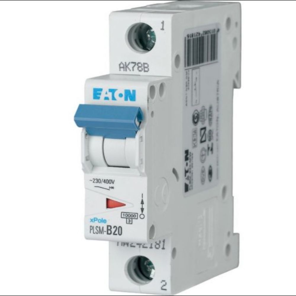 EATON PLSM-B20 OTOMATİK SİGORTA 1X20A 10KA B-EATON