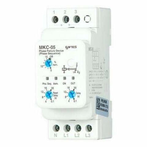 ENTES MKC-05 PK28 220V T-İ 3 CAP. (NOTR HATALI) MOTOR FAZ KORUMA RÖLESİ