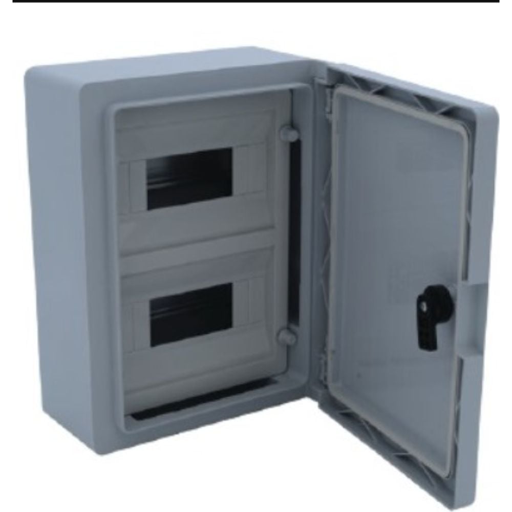 ÇETİNKAYA 21X28X13 ABS PANO 2×8 OPAK KAPAKLI