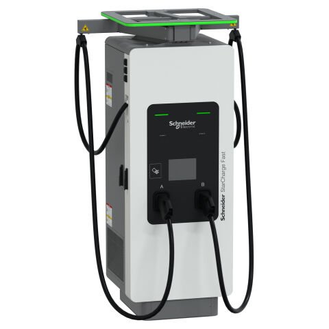 SCHNEIDER StarCharge 180kW DC Şarj Ünitesi | Çift CCS2 Çıkış | 3.8m Kablo Yönetim Sistemli