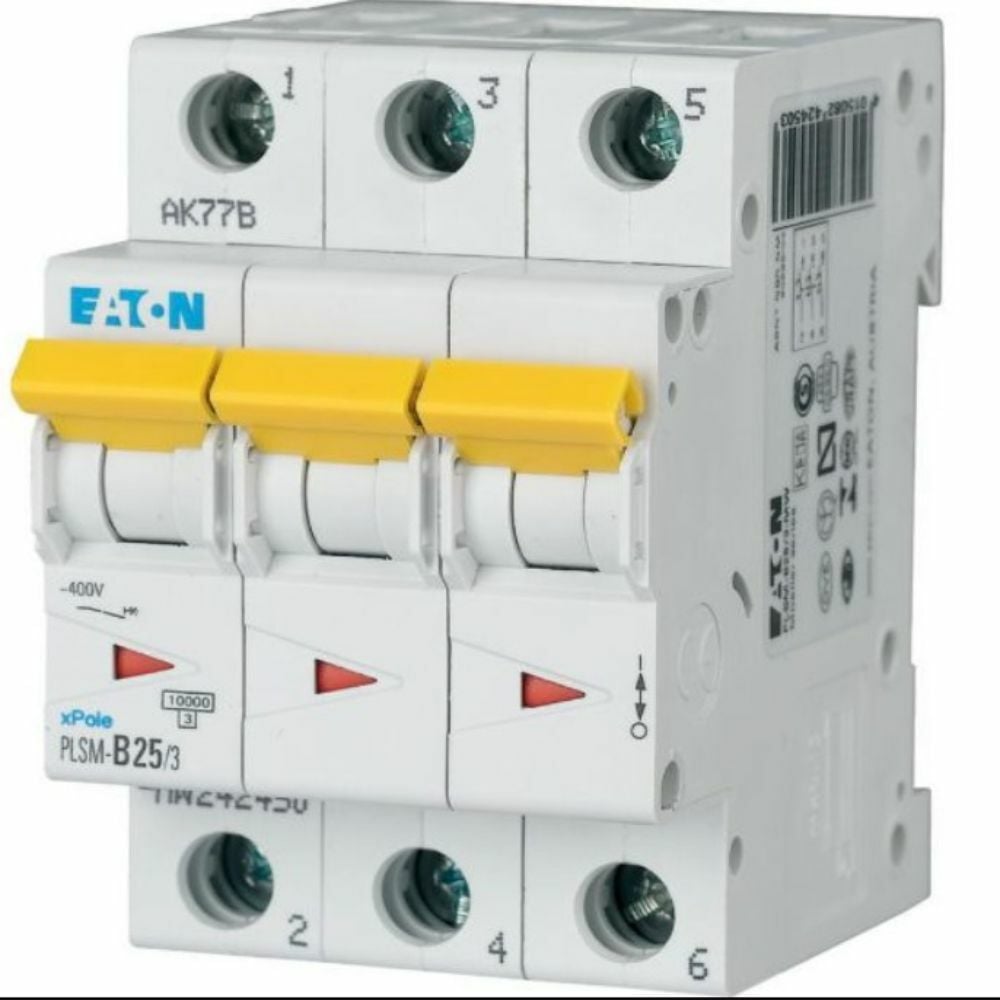EATON PLSM-C25-3 OTOMATİK SİGORTA 3X25A 10KA C-EATON
