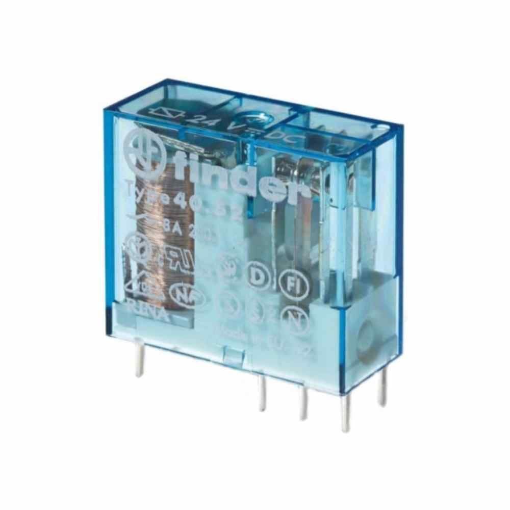 FINDER MİNYA  P.C.B. RÖL 2 CO-8A KONT 24V HAS.DC P-FINDER