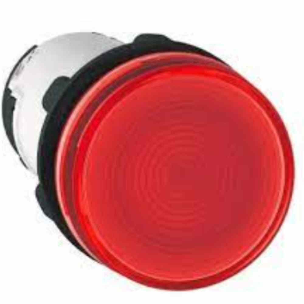 SCHNEIDER YUVARLAK PİLOT IŞIĞI Ø 22 - KIRMIZI - BA 9S TABAN - 230 V - VİDA KELEPÇ TERMİNAL XB7EV740P