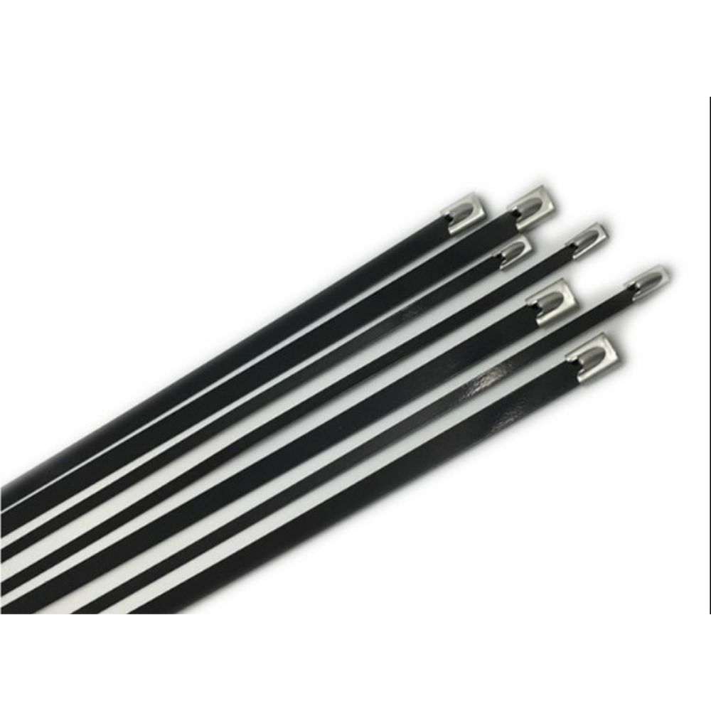 GWEST PVC MTL 370HD (370X7,9) PVC KAPLI PASLANMAZ ÇELİK KABLO BAĞI (100 ADET)