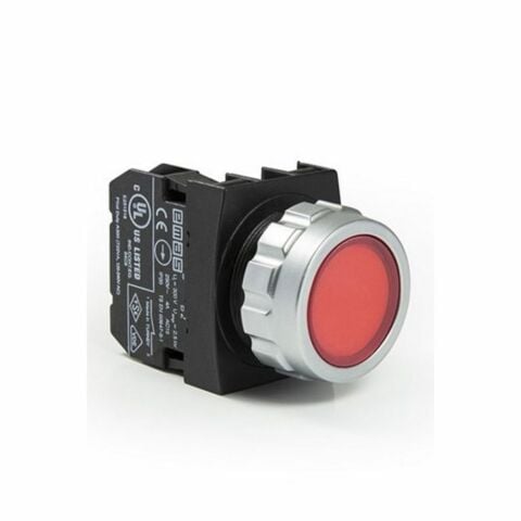 EMAS H200DK 1NK KIRMIZI DÜZ YAYLI KUMANDA BUTONU