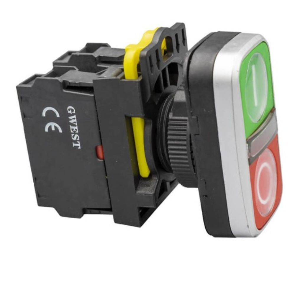 GWEST A5-11RD 1NO+1NC LED IŞIKLI İKİZ BUTON