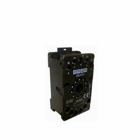 EMAS RS1P08H1 RÖLE SOKETİ 8 PİNLİ SİYAH